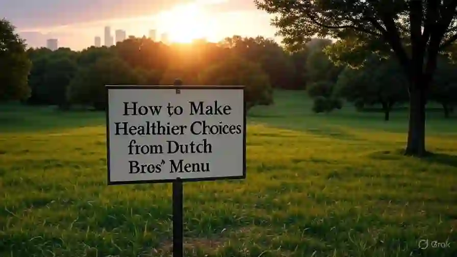 How to Make Healthier Choices from Dutch Bros’ Menu